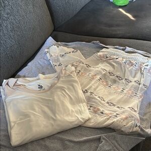 Eddie Bauer Cream Pajama Set Intimates Sleepwear